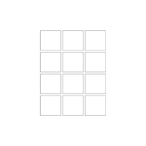 Hojas de etiquetas de nombre para quadra con botones - 1217A - COMELIT