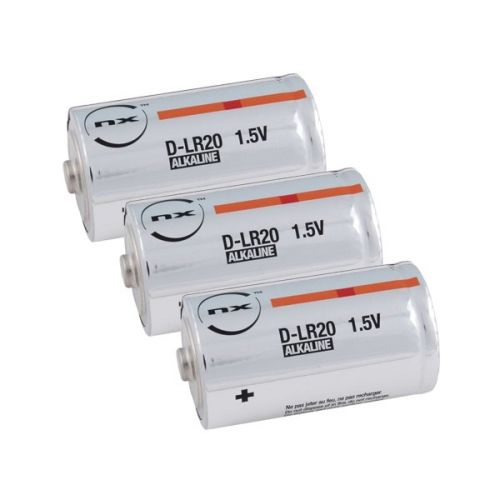 Conjunto de 3 baterias LR20 para sirene autónoma