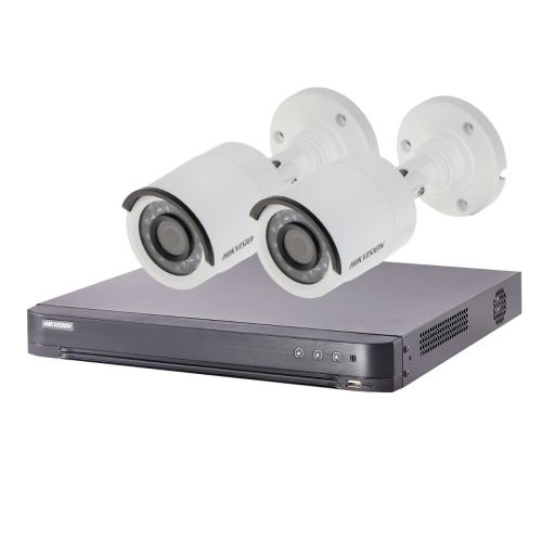 Kit de videovigilancia Turbo HD Hikvision 2 cámaras bullet