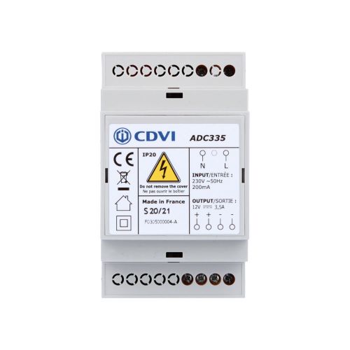 Fuente de alimentación lineal 12V 3,5A ADC335 - CDVI