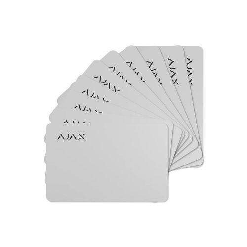 Carte Pass pour clavier 10pcs Blanc - Ajax Pass white 10pcs - AJAX