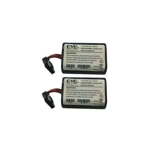 Lot de 2 batteries de sirène MCS 720B/740/ SR 720 / 740 - Alarme Visonic