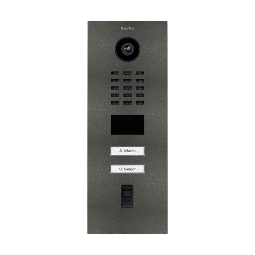 IP video deurtelefoon 2 bellen met vingerafdruklezer - Doorbird D2102FV Vingerafdruk 50 DB 703