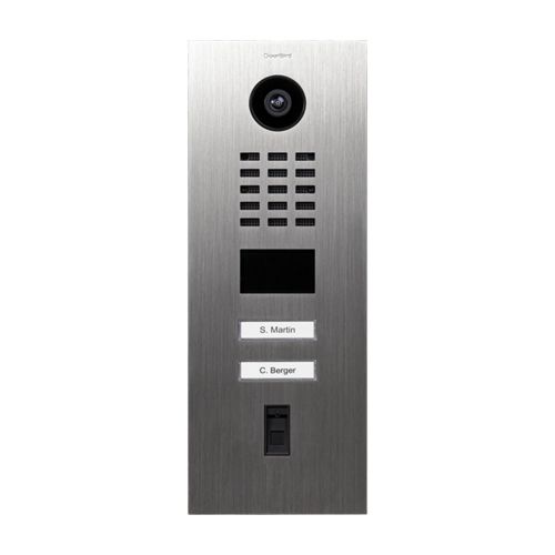 IP video deurtelefoon met 2 bellen en een vingerafdruklezer - Doorbird D2102FV Fingerprint 50 Stainless Steel