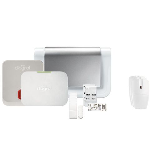 DIAG17CSF pack de alarma doméstica conectada con GSM - Compatible con mascotas - Diagral Kit 6