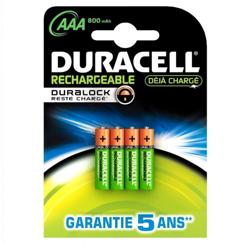 Duracell AAA-HR03 NiMH oplaadbare batterijen - set van 4