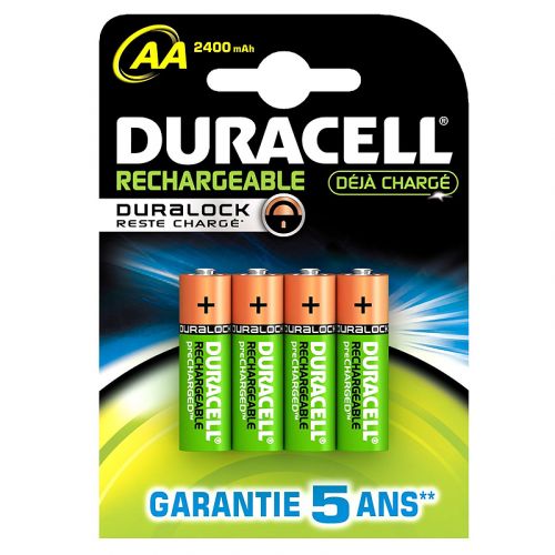 Duracell AA-HR06 NiMH oplaadbare batterijen - set van 4