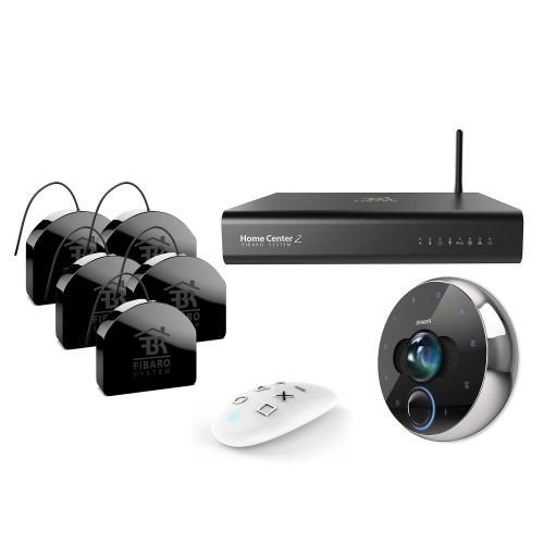Home Center 2 (zwart) en IP intercom bedieningspakket - Fibaro Home Automation