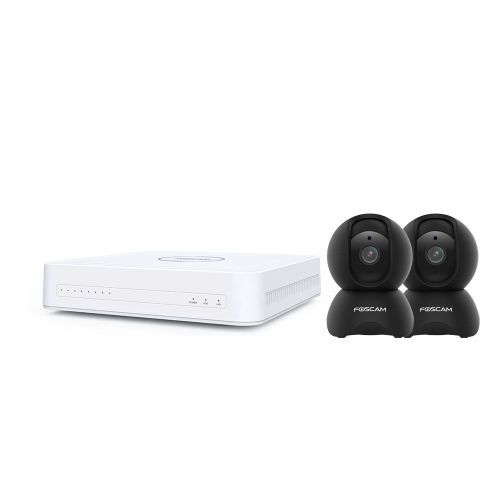 Kit de videovigilancia digital Full HD 2 cámaras de interior X5 Blanco- Foscam 