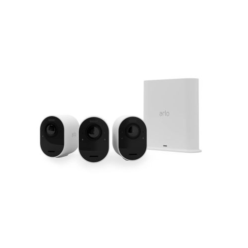 Ultra 2 Kit de cámaras de seguridad Arlo para exteriores WiFi blancas