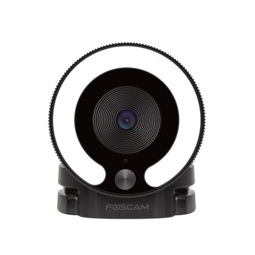 Webcam USB 1080P con micrófono y anillo de luz LED para ordenador - W28 Foscam