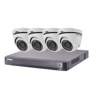 Kit video surveillance Turbo HD Hikvision 4 caméras dôme