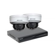 Kit vidéosurveillance NVR 2 caméras dômes 2MP - Hikvision